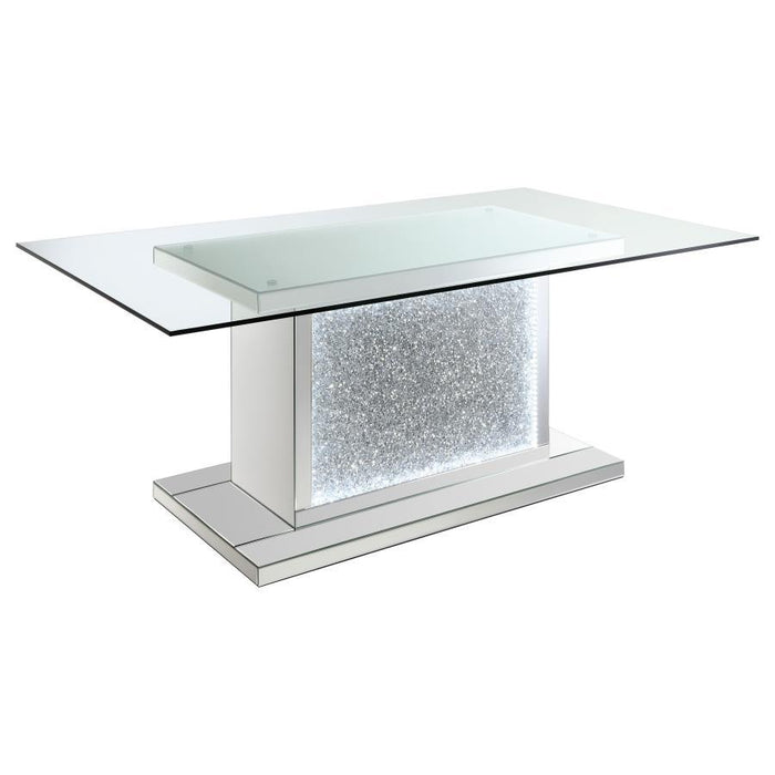 Marilyn - Rectangular Mirrored Dining Table Set