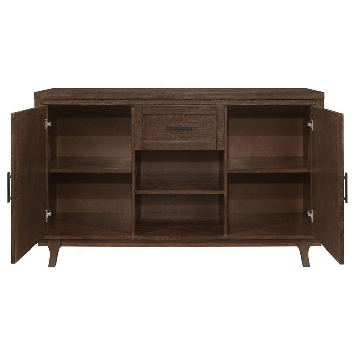 Reynolds - 2 Door Sideboard Buffet Storage Cabinet - Brown Oak