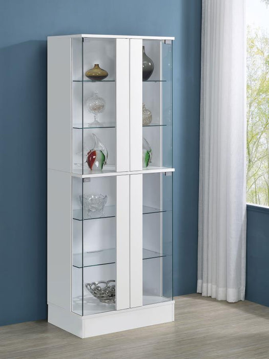 Cabra - 4-door LED Curio Display Cabinet