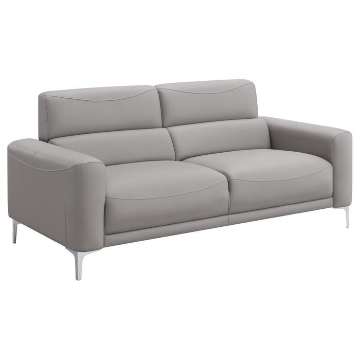 Glenmark - Upholstered Track Arm Sofa - Taupe