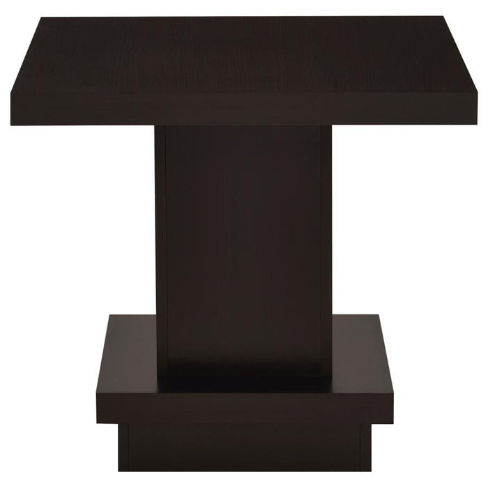 Reston - Square Engineered Wood Side End Table - Cappuccino