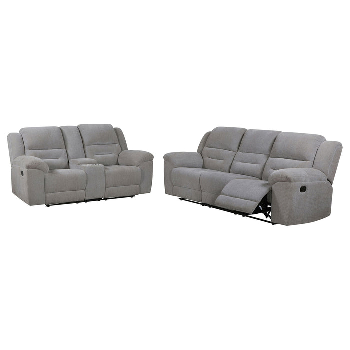 Gilson - Chenille Upholstered Sofa Set