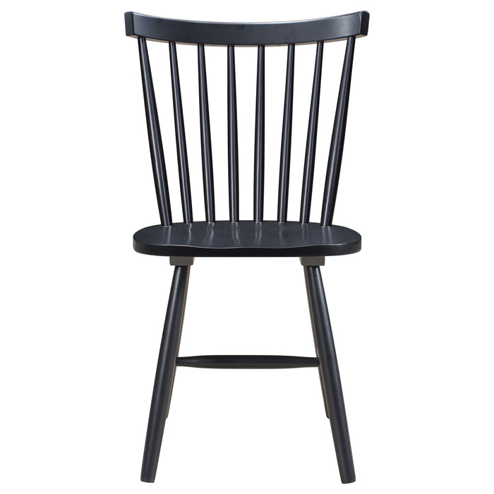 Hollyoak - Windsor Wood Dining Side Chair (Set of 2) - Black