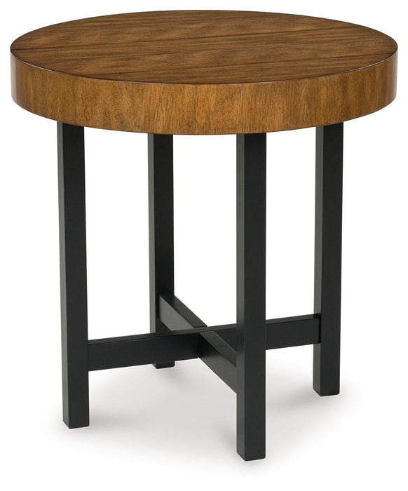 Steenlage - Brown / Black - Occasional Table Set (Set of 2)