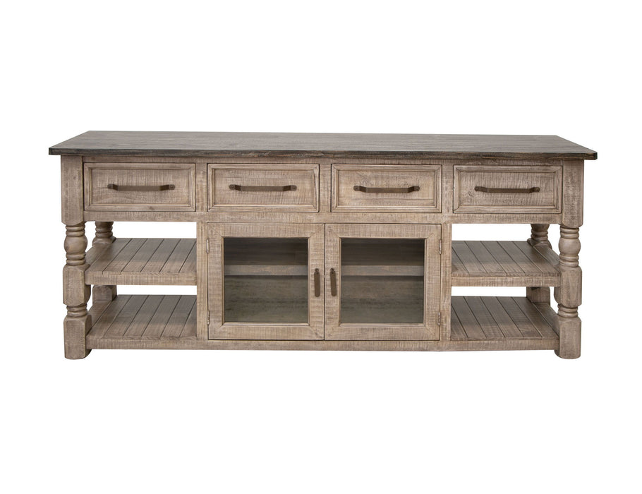 Natural Stone - TV Stand - Taupe Brown