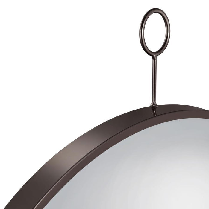 Gwyneth - Round Wall Mirror - Black Nickel