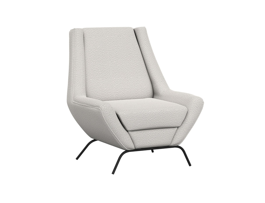 Tyne - Fabric Arm Chair - Light Cream