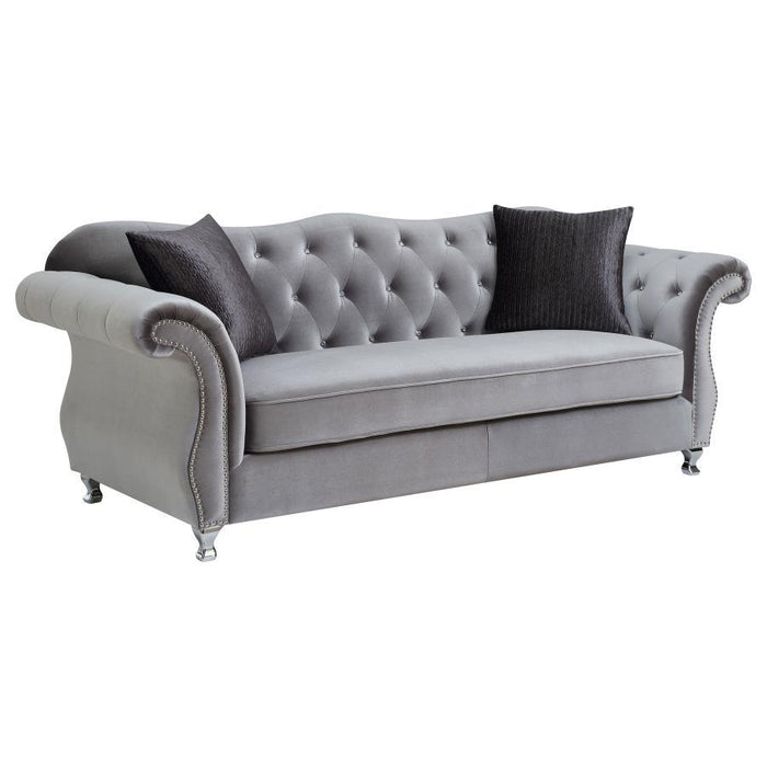 Frostine - Upholstered Tufted Sofa Set