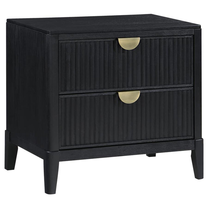 Brookmead - 2-Drawer Nightstand - Black