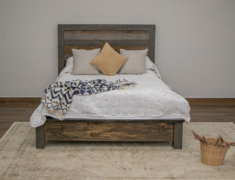 Blacksmith - Full Platform Bed - Truffle Brown / Oil Black