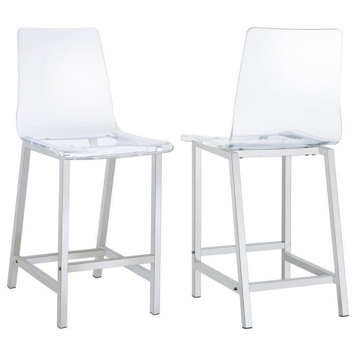 Juelia - Chrome Stools (Set of 2)