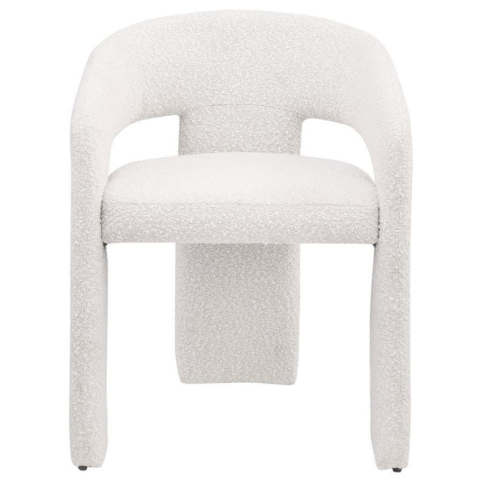 Eudora - Boucle Upholstered Dining Side Chair - Cream