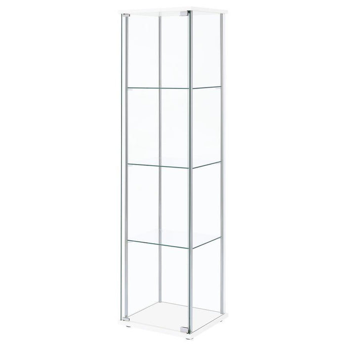 Bellatrix - 4-Shelf Clear Glass Curio Cabinet