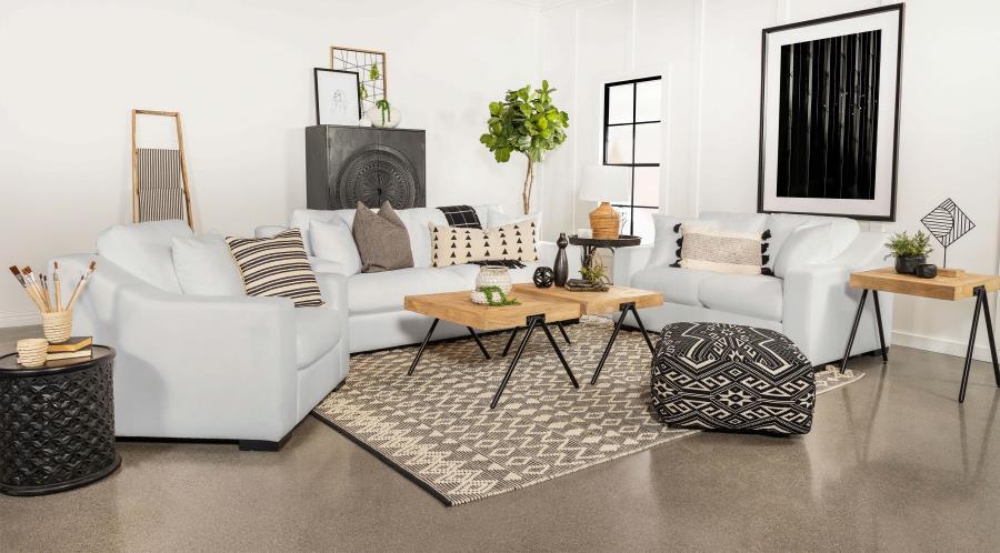 Ashlyn - Upholstered Sloped Arm Sofa Set