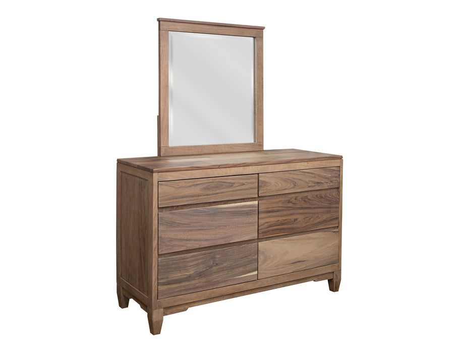 Parota Nova - 6 Drawers Dresser - Brown Cappuccino