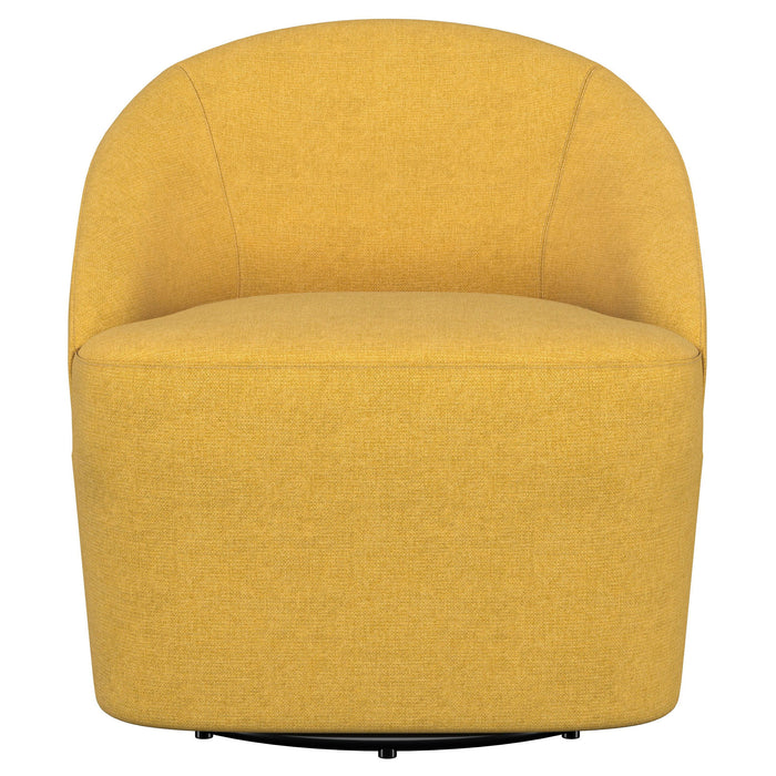 Leon - Upholstered Barrel Accent Swivel Chair