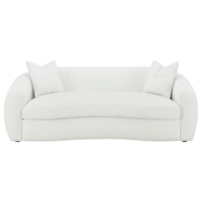 Isabella - Faux Sheepskin Upholstered Sofa Set