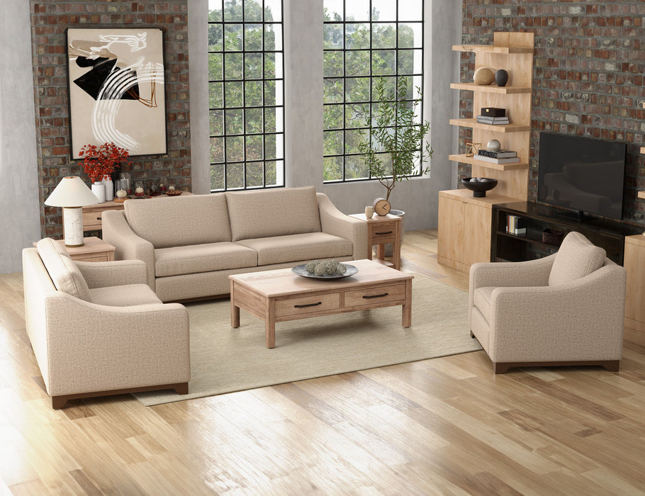 Natural Parota - Sofa - Capuccino Brown