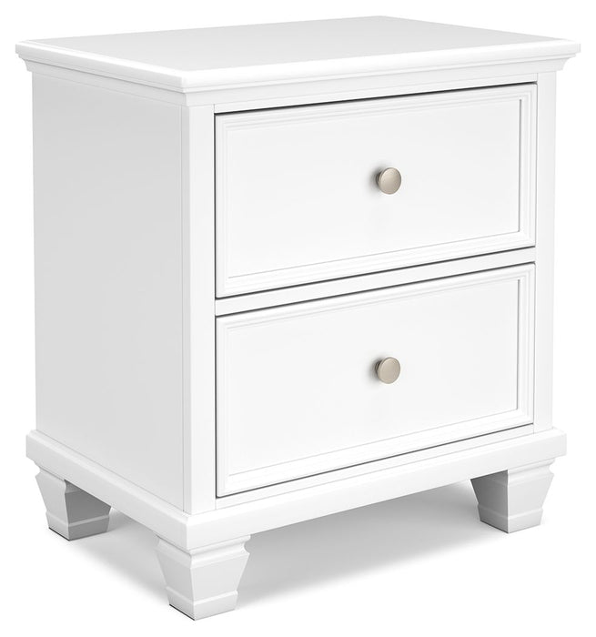 Fortman - White - Two Drawer Night Stand