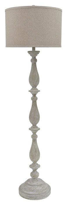 Bernadate - Whitewash - Poly Floor Lamp